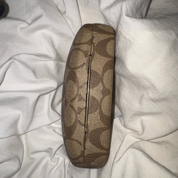 Coach Tan and Brown Patterned Eyeglass Case - Picture 4 of 4